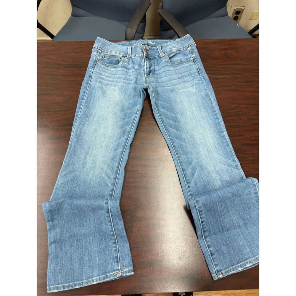 American Eagle Stretch Slim Boot Cut Jeans Size 8 Short